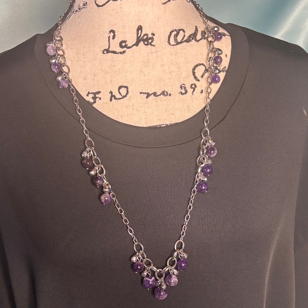 Dream Amethyst Statement Necklace - image 2